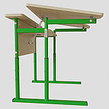 Стіл Аудит НУШ з майданчиком регульований за висотою та кутом нахилу стільниці Ø22 в Ø27 одномісний, фото 3