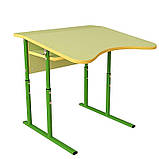 Стіл Аудит НУШ з майданчиком регульований за висотою Ø22 до Ø27 одномісний, фото 3