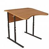 Стіл Аудит НУШ з майданчиком регульований за висотою Ø22 до Ø27 одномісний, фото 5