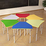 Стіл Трикутник регульований по висоті Ø22 до Ø27 одномісний, фото 2