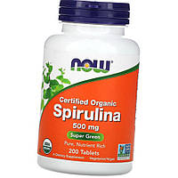 Спіруліна NOW Natural Spirulina 500 мг 120 капс