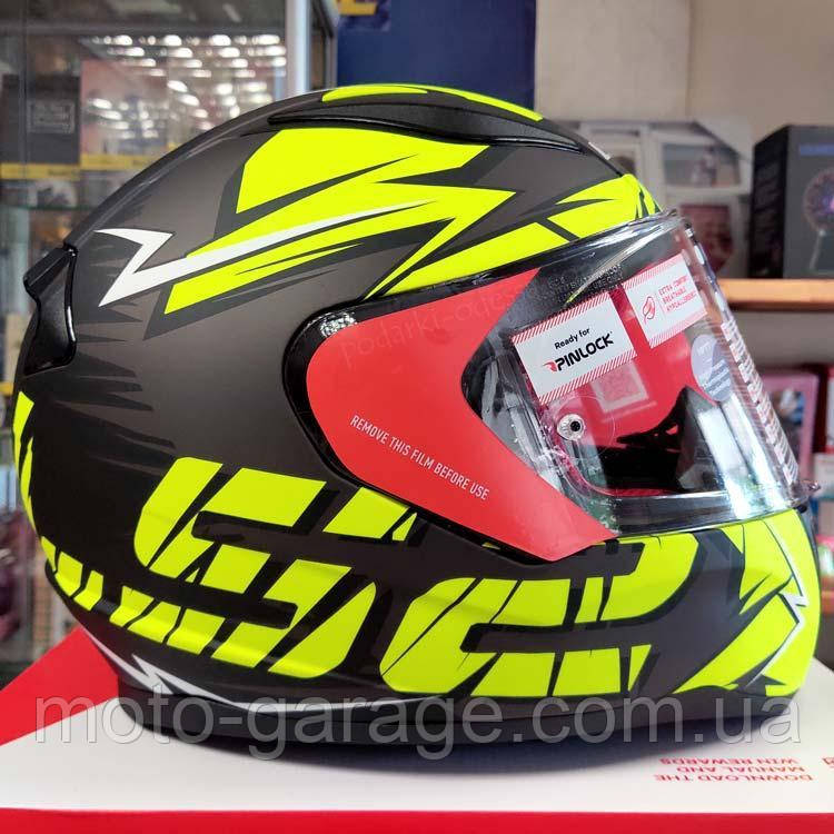 Мотошолом LS2 FF353 RAPID CROMO MATT BLACK HI VIS YELLOW