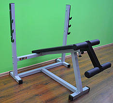 Лавка для жиму під кутом вниз Профсерія Стійки, лавки для жиму і присідань