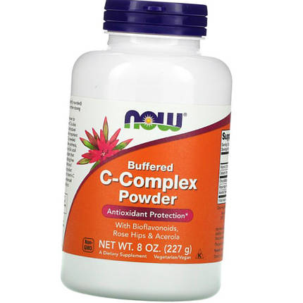 Вітамін С NOW Buffered C-Complex Powder 227 г, фото 1
