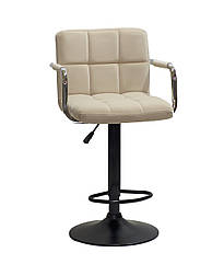 Барне крісло Arno Arm BAR BK-Base бежевий оксамит В-1003 з підніжкою і підлокітниками, з регулюванням висоти