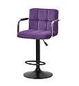 Барне крісло Arno Arm BAR BK-Base пурпуровий оксамит В-1003 з підніжкою, підлокітниками, з регулюванням висоти, фото 2