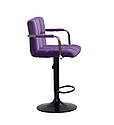 Барне крісло Arno Arm BAR BK-Base пурпуровий оксамит В-1003 з підніжкою, підлокітниками, з регулюванням висоти, фото 3