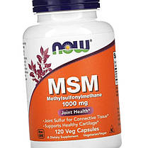 Для суглобів і зв'язок NOW MSM 1000mg 120 капс, фото 3