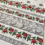 Весільний рушник український з трояндами 42х150 см, фото 3