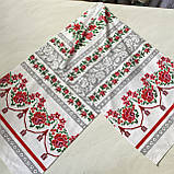 Весільний рушник український з трояндами 42х150 см, фото 5