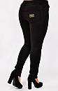 Красиві жіночі брюки великих розмірів із замші на дайвінг "Грейс", фото 4