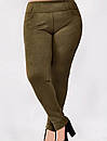 Красиві жіночі брюки великих розмірів із замші на дайвінг "Грейс", фото 8