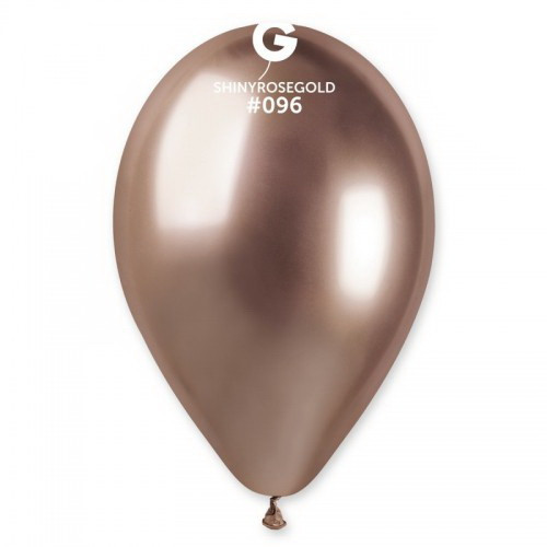 Повітряні кулі "Хром" 13"(33см). Колір: Рожеве Золото (Shiny Rose Gold) В упак:50шт. ТМ "Gemar" Італія