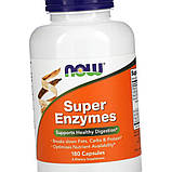 Травні ферменти і ензими NOW Foods Super Enzymes 180 капсул, фото 4