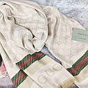 Стильний шарф палантин хустка Gucci Гуччі, фото 4