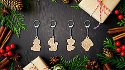 Брелки з тиграми 2022 8 шт.