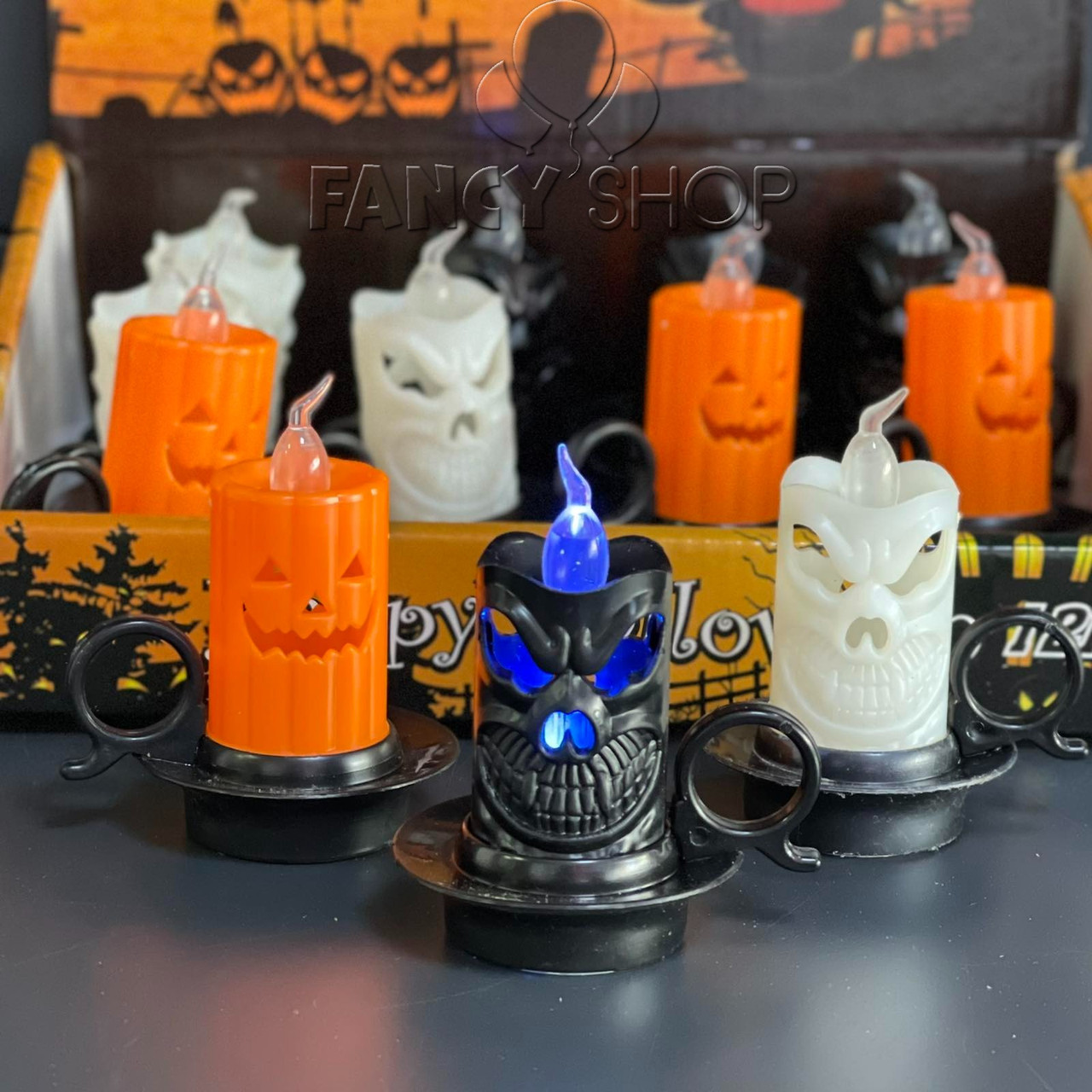 Нічник "Гарбуз, Череп " на Хелловін, мікс, Ночник "Тыква" хэллоуин, фото 1