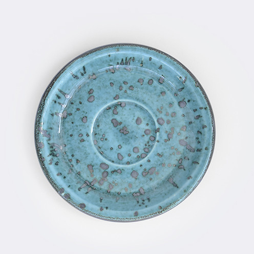 Упаковка 24 шт. Блюдо бирюзовое 14 см, Тиффаны бирюза (Manna Ceramics) 4023-17 - фото 1 - id-p1492511004