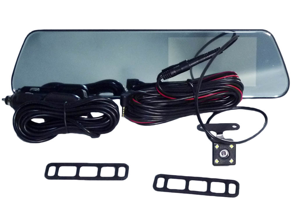 Відеореєстратор-дзеркало з двома камерами DVR C11 metal