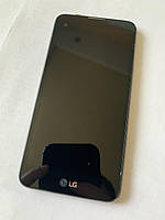 Дисплей модуль тачскрин LG K500N Screen/K500DS X View черный оригинал в рамке золотистого цвета Pink Gold