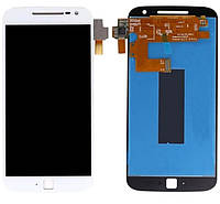 Дисплей Motorola XT1640 Moto G4 Plus/XT1641/XT1642/XT1643/XT1644 тачскрин модуль білий