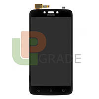 Дисплей модуль тачскрин Motorola XT1723 Moto C Plus черный