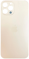 Задняя крышка iPhone 12 Pro Max золотистая с большими отверстиями под окна камер оригинал
