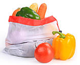 Багаторазові мішечки для покупок і зберігання овочів і фруктів 12 шт. набір, фото 2