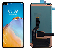 Дисплей модуль тачскрин Huawei P40 Pro черный OLED оригинал версия Huaxing