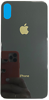 Задняя крышка iPhone XS Max серая Space Gray с большими отверстиями под окна камер оригинал