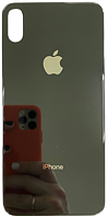 Задняя крышка iPhone XS Max серая Space Gray с маленькими отверстиями под окна камер оригинал
