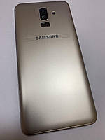 Задняя крышка Samsung J810 Galaxy J8 золотистая оригинал + стекло камеры