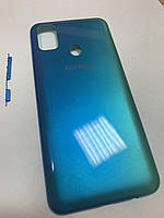 Задняя крышка Samsung J810 Galaxy J8 синяя оригинал + стекло камеры
