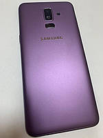 Задняя крышка Samsung J810 Galaxy J8 фиолетовая оригинал + стекло камеры