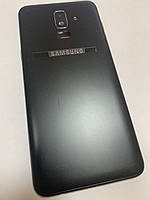 Задняя крышка Samsung J810 Galaxy J8 черная оригинал + стекло камеры