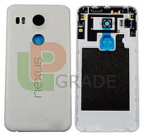 Задняя крышка LG H791 Nexus 5X белая Ice оригинал + стекло камеры