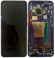 Дисплей модуль тачскрин Xiaomi Poco F2 Pro/Redmi K30 Pro черный OLED в рамке фиолетового цвета Electric Purp