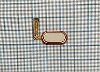 Шлейф Meizu M5c M710H с кнопкой меню Home золотистого цвета