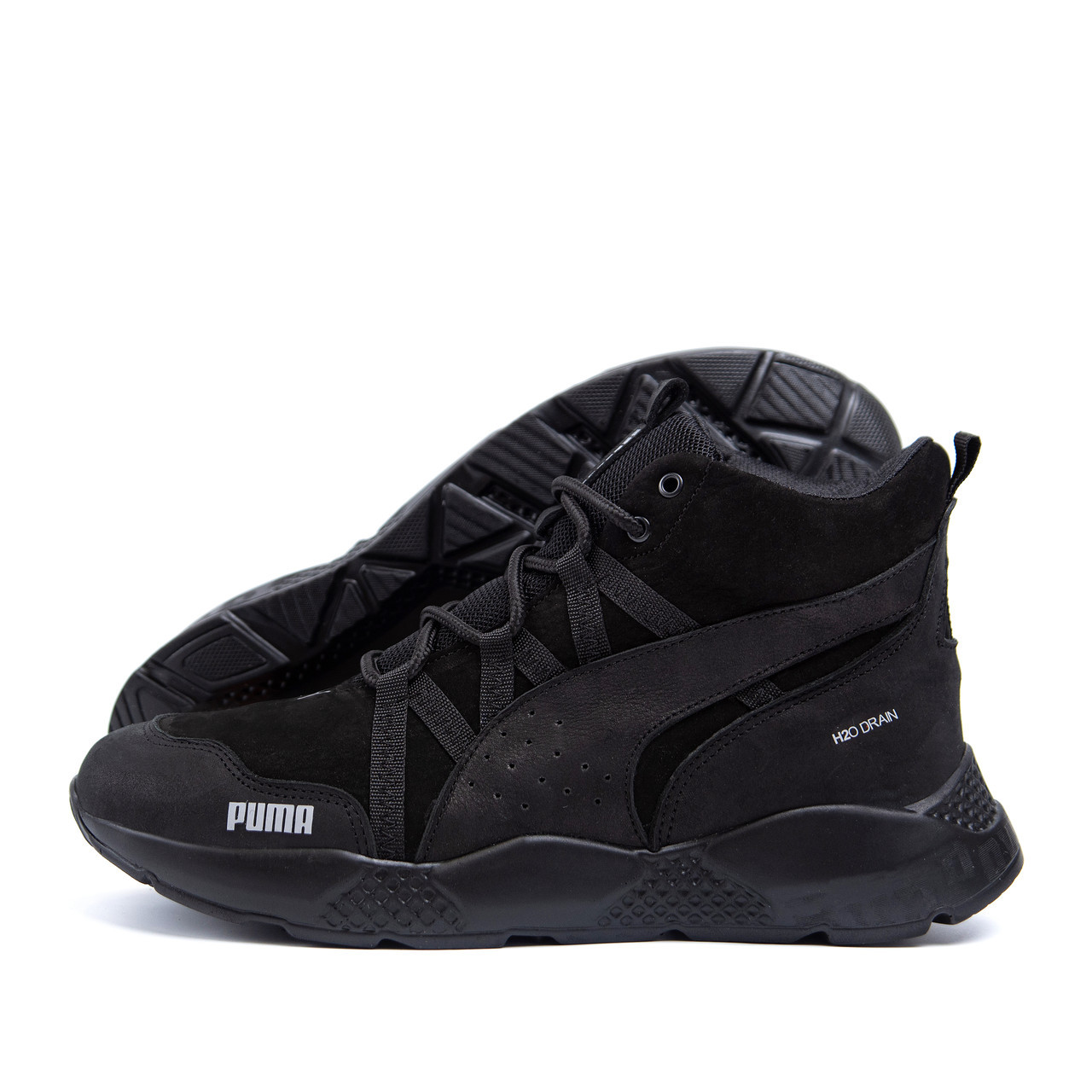 Чоловічі зимові черевики  Runner Black