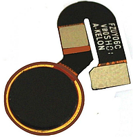 Шлейф Nokia 6.1 со сканером отпечатка пальца черного цвета
