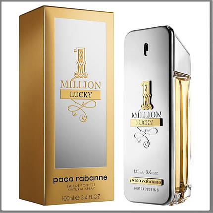 Paco Rabanne 1 Million Lucky туалетна вода 100 ml. (Пако Рабан 1 Мільйон Лаки), фото 2