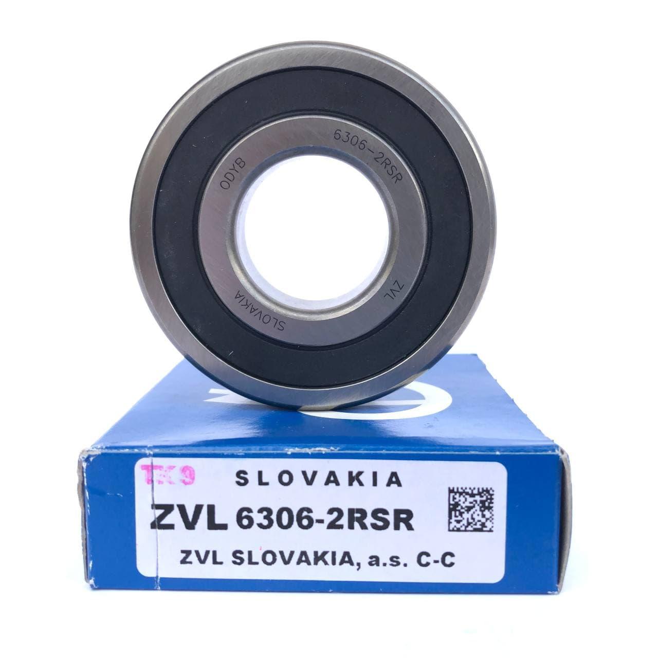 Підшипник ZVL 6306 2RSR 30х72х19