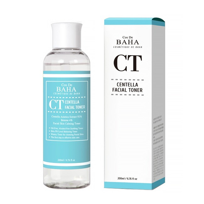 Відновлюючий тонер з екстрактом центелли Cos De BAHA Centella Asiatica Recovery Toner For Face
