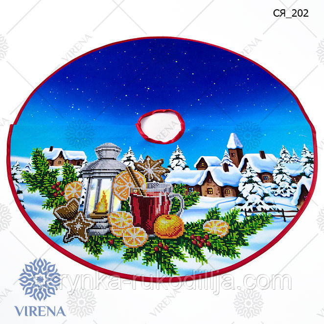 СЯ_202 Пошита спідниця під ялинку для вишивання Вірена, фото 1