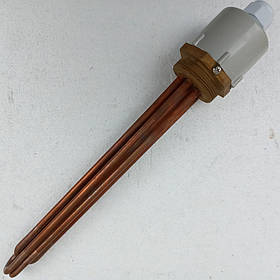 Тен для котла 6 кВт, 2 дюйми, довжина 34 см мідний