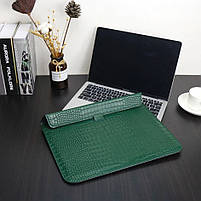 Чохол-конверт для MacBook 13.3 " темно-зелений, фото 4