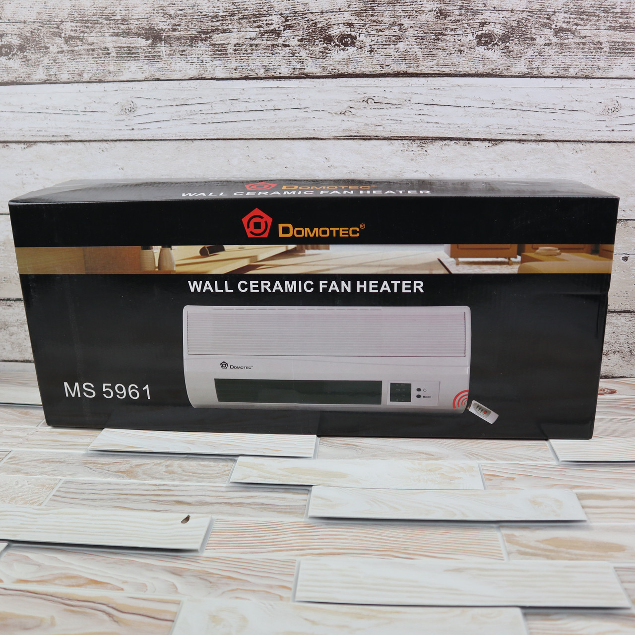 Мощный электрический настенный тепловентилятор с регулятором DOMOTEC MS 5961 комнатный обогреватель с пультом - фото 7 - id-p1492620048