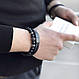Чоловічі браслети з натуральних каменів і шкіри, шкіряний браслет, кам'яний браслет з агату комплект - фото 3 - id-p1492617335