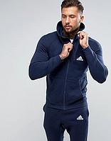 Мужской спортивный костюм на молнии Adidas (Адидас) синий XL