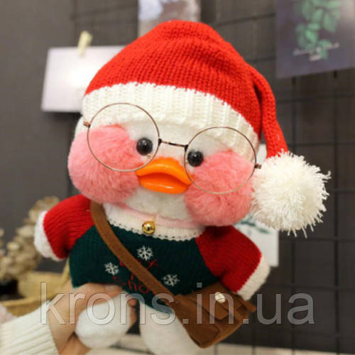 Утка мягкая игрушка в одежде Лалафан Lalafanfan Duck 30см уточка в ...